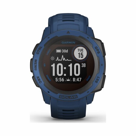 Montre connectée Garmin intinct Solar Tidal Blue