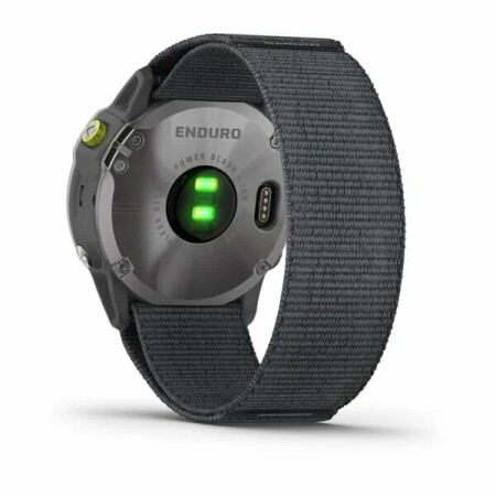 Montre connectée Garmin Enduro bracelet UltraFit en nylon gris