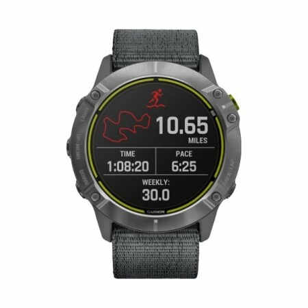 Montre connectée Garmin Enduro bracelet UltraFit en nylon gris