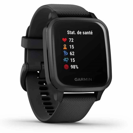 Montre Garmin Venu R Sq Music Edition avec bracelet silicone Black 010-02426-10