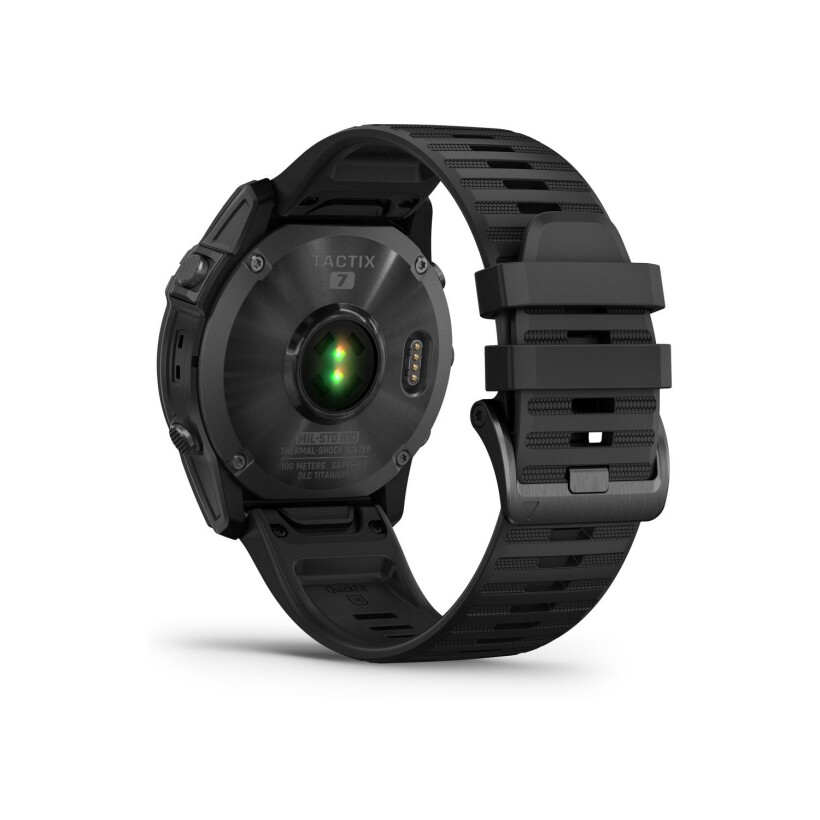 Montre Garmin Tactix 7 Standard Edition avec bracelet en silicone noir