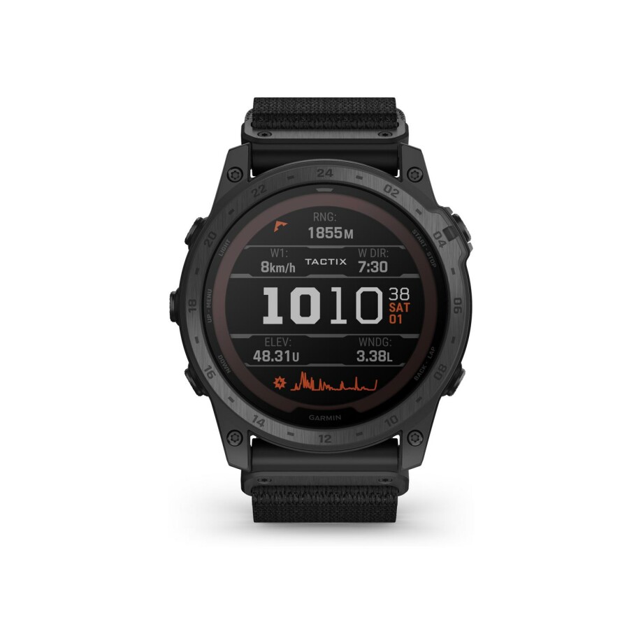 Garmin Tactix 7 Pro Ballistics Edition with black nylon strap watch