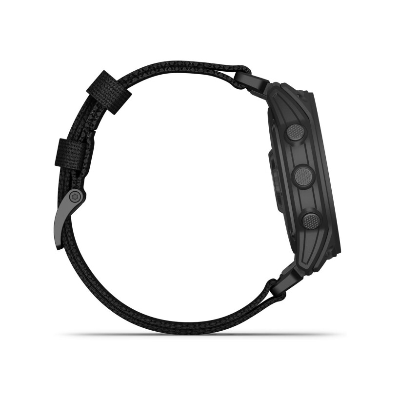 Montre Garmin Tactix 7 Pro Ballistics Edition avec bracelet en nylon noir