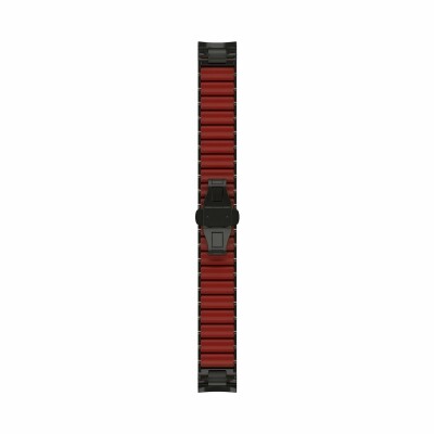 Bracelet de montre MARQ® en titane PVD gris et silicone