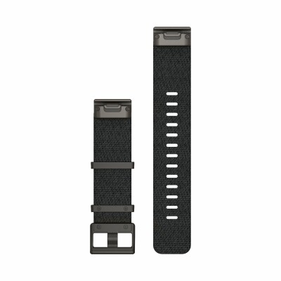 Bracelet de montre MARQ® en nylon tissé Jacquard noir chiné