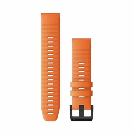 Bracelet de montre Garmin Quickfit 22 en silicone orange vif