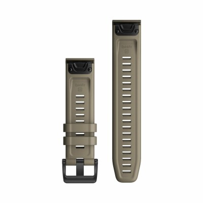 Bracelet de montre Garmin Quickfit 22 en silicone beige