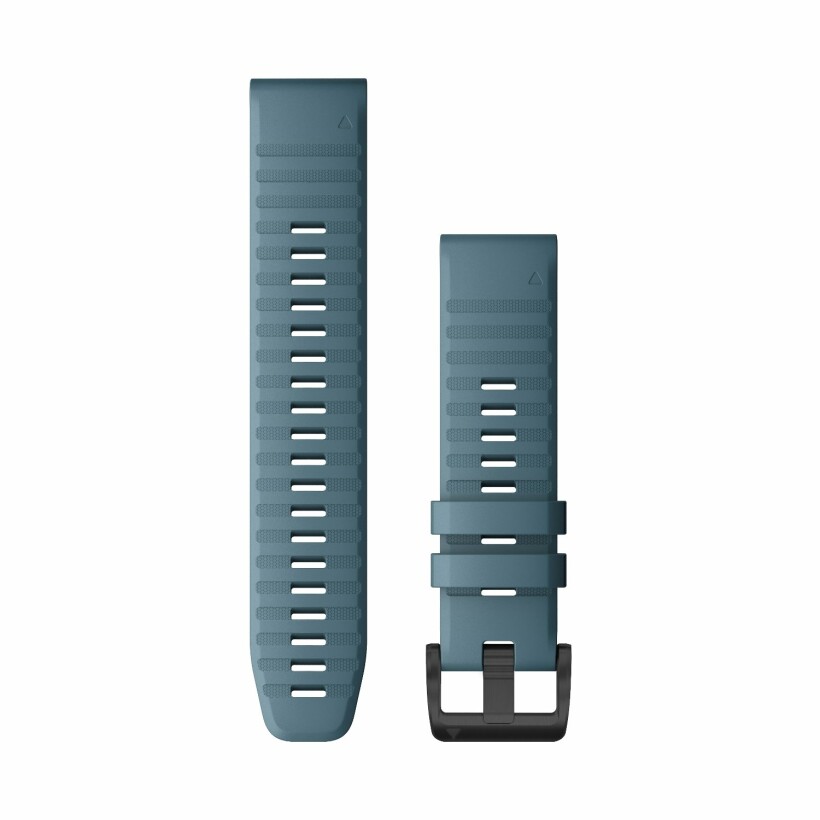 Bracelet de montre Garmin Quickfit 22 en silicone bleu lac