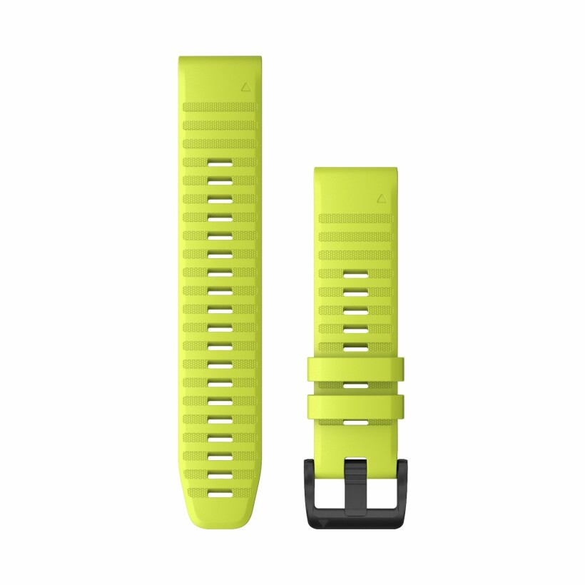 Bracelet de montre Garmin Quickfit 22 en silicone jaune vif
