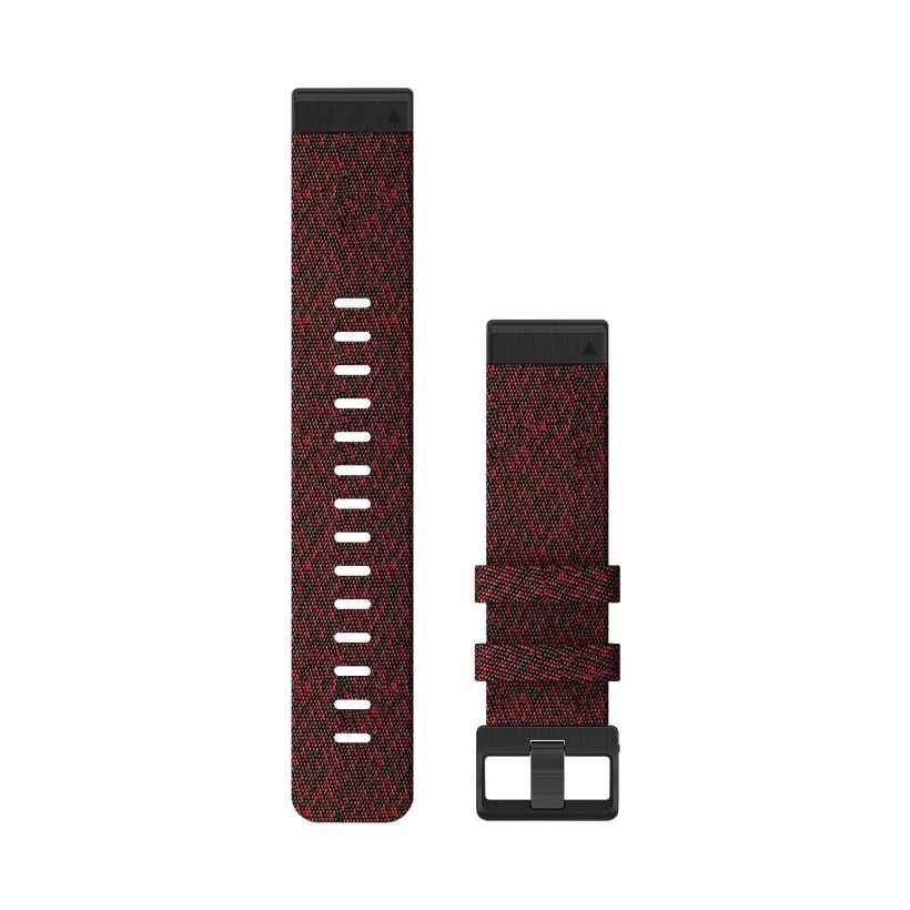 Garmin Quickfit 22  in red mottled nylon Watchband