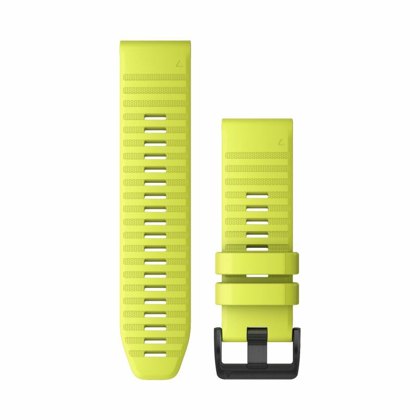 Bracelet de montre Garmin Quickfit 26 en silicone jaune vif