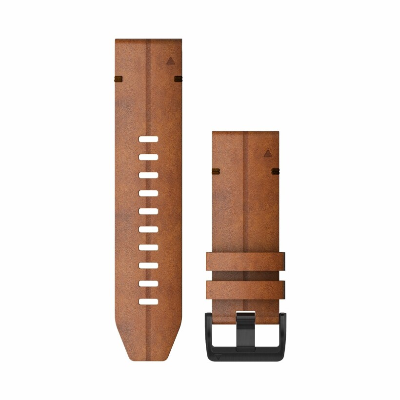 Garmin Quickfit 26  in brown leather Watchband