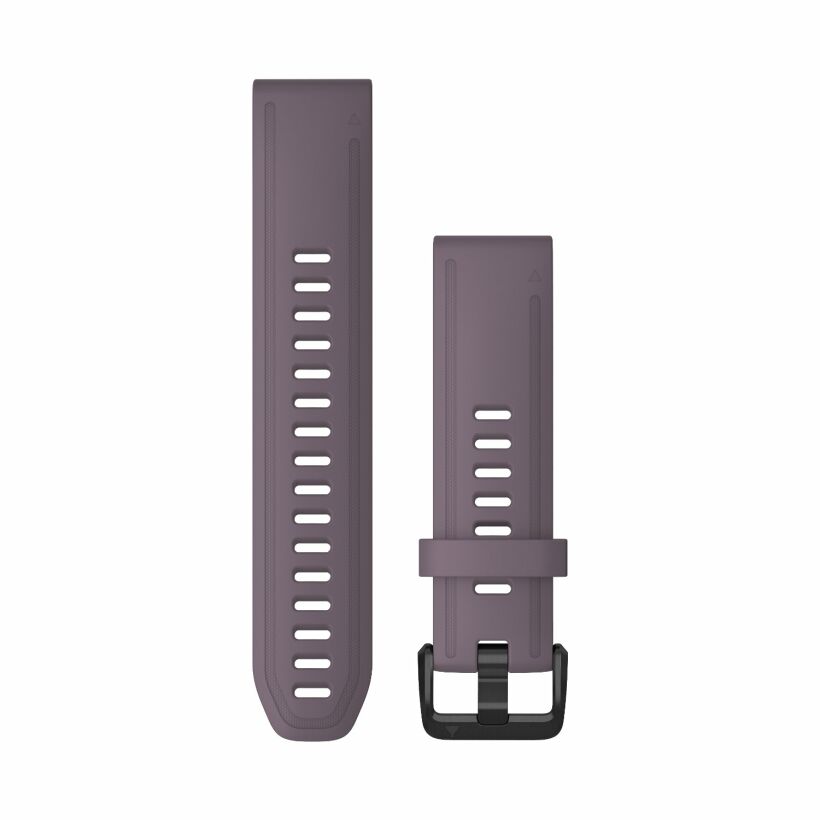 Bracelet de montre Garmin Quickfit 20 en silicone violet