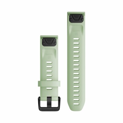 Bracelet de montre Garmin Quickfit 20 en silicone menthe verte