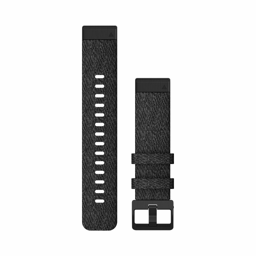 Garmin Quickfit 20 in black mottled nylon Watchband