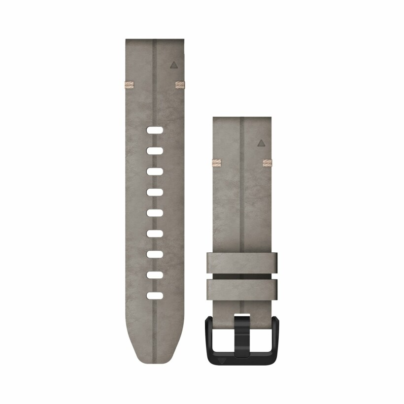 Garmin Quickfit 20  in grey leather Watchband
