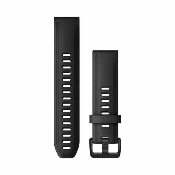 Garmin Quickfit 20  in black silicone black Watchband