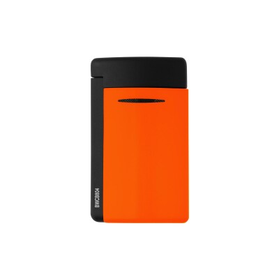 Briquet S.T. Dupont Minijet laqué orange fluo