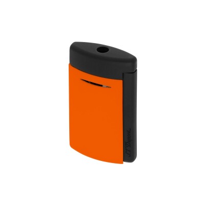 Briquet S.T. Dupont Minijet laqué orange fluo