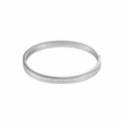 Bracelet Coeur de Lion en cristaux en pavé et acier