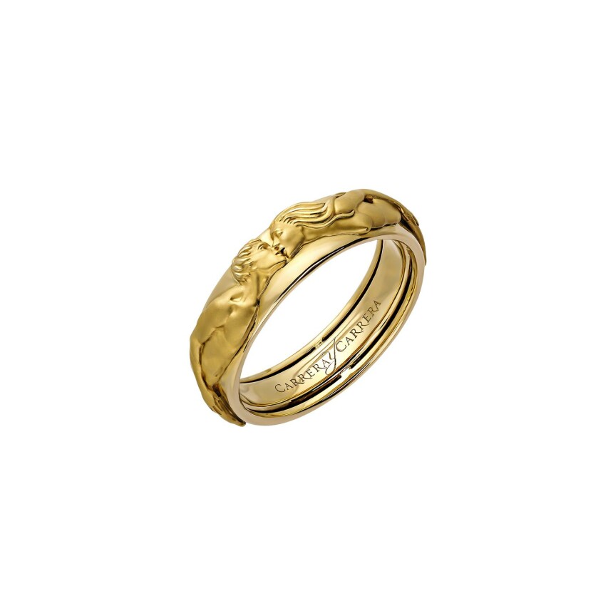 The Kiss Ring in yellow gold