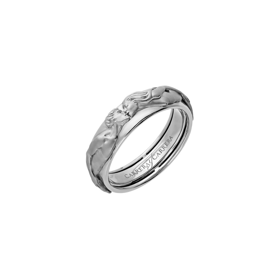 The Kiss Ring in white gold