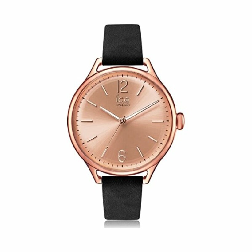 Montre Ice-Watch ICE time - Black Rose - Gold - Medium - 3H