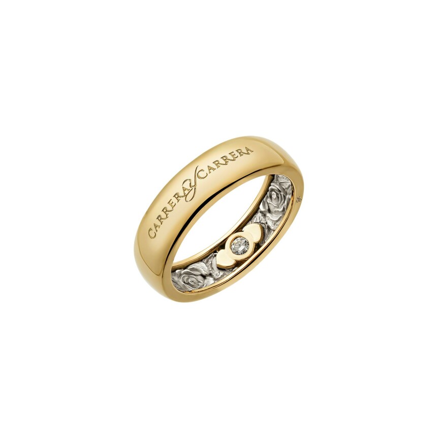 Beauty Inside Ring in yellow gold with diamond
