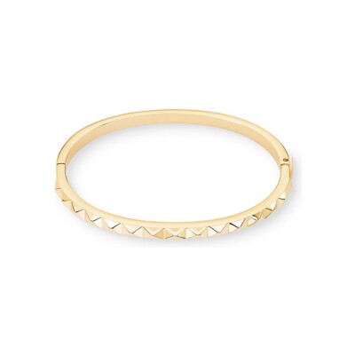 Bracelet Coeur de Lion Spikes en acier doré, taille 21cm