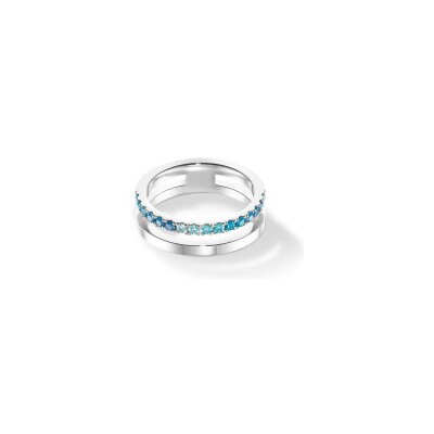 Bague Coeur de Lion Eternal Unity en acier et zircons, taille 56