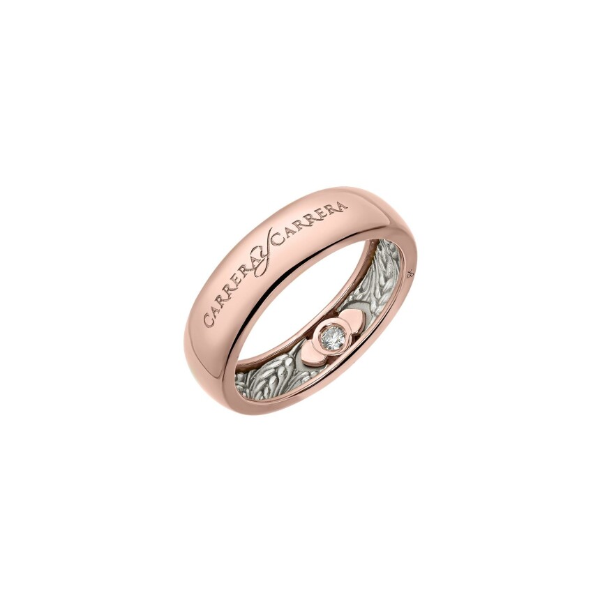 Beauty Inside Ring in rose gold with diamond
