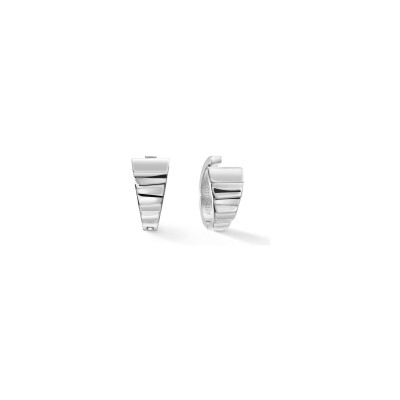 Boucles d'oreilles Coeur de Lion Wave 20 en acier