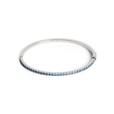 Bracelet Coeur de Lion Eternal Love en acier et zircons, taille 19cm