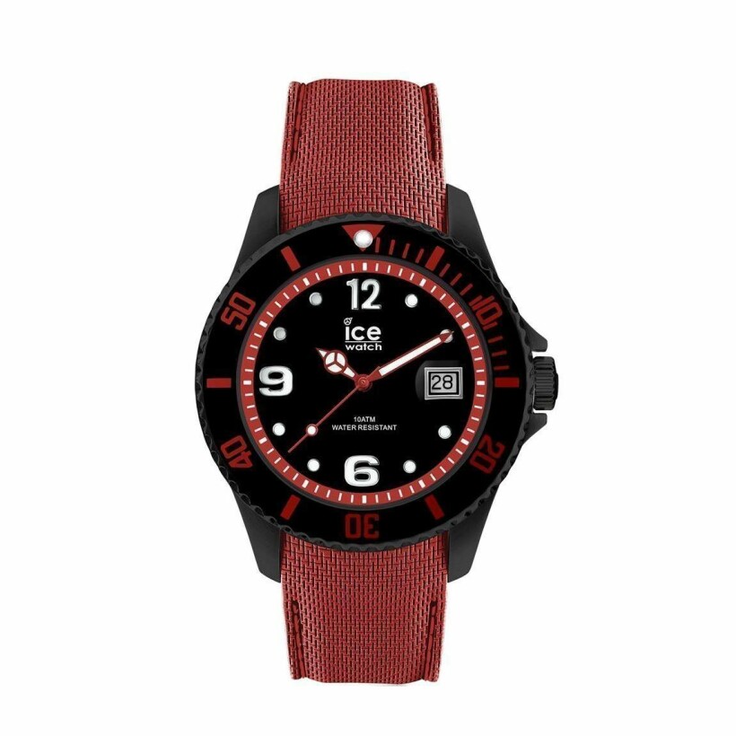 Montre Ice-Watch Ice Steel Black red