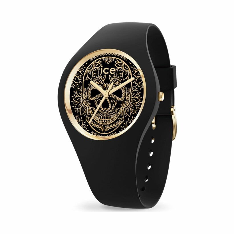 Montre Ice-Watch ICE change - Calavera black gold - Medium - 3H