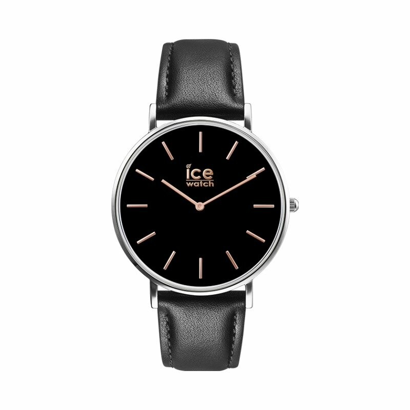 Montre Ice-Watch CITY classic - Black rose-gold - Medium - 2H