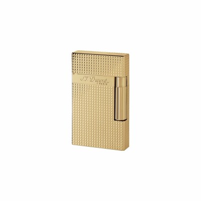 Briquet S.T. Dupont Ligne 2 pointe de diamant finition or jaune