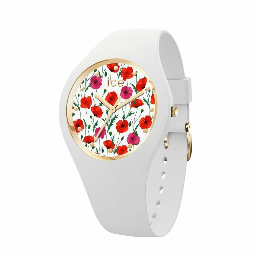 Montre Ice-Watch ICE flower White poppy 