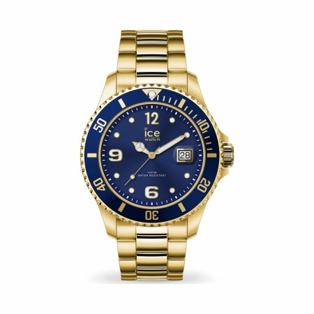 Montre Ice-Watch ICE steel - Gold blue - Medium - 3H