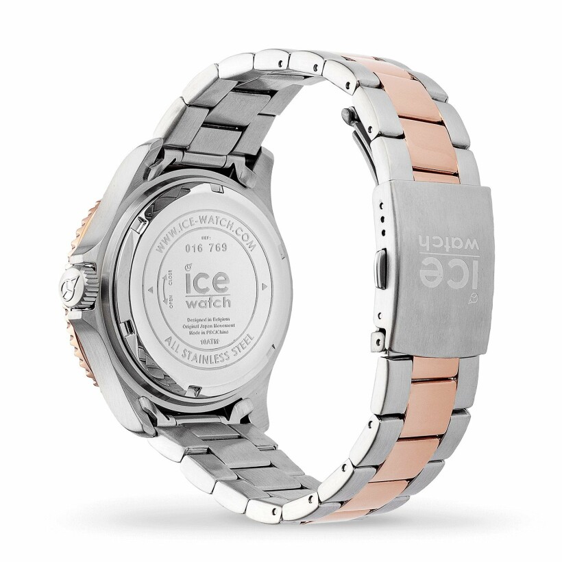 Montre Ice-Watch ICE Steel - Silver Sunset Rose Gold - Medium - 3h