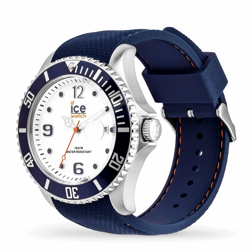 Montre Ice-Watch ICE steel - White Blue - Large - 3h