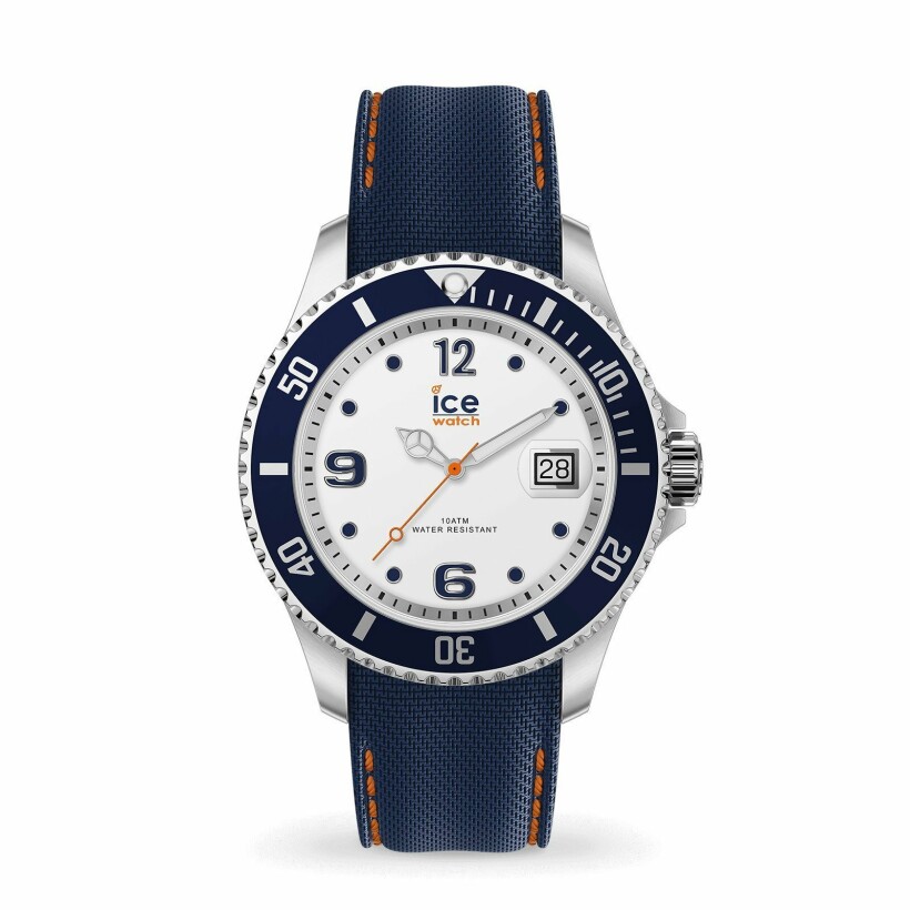 Montre Ice-Watch ICE Steel - White Blue - Large - 3h