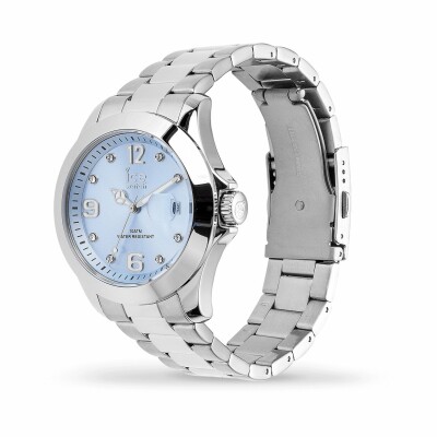 Montre Ice-Watch ICE steel Light blue with stones Medium