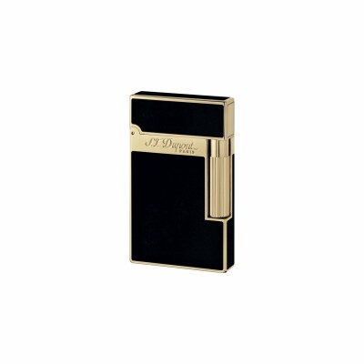 Briquet S.T. Dupont Ligne 2 laque noire finition or jaune