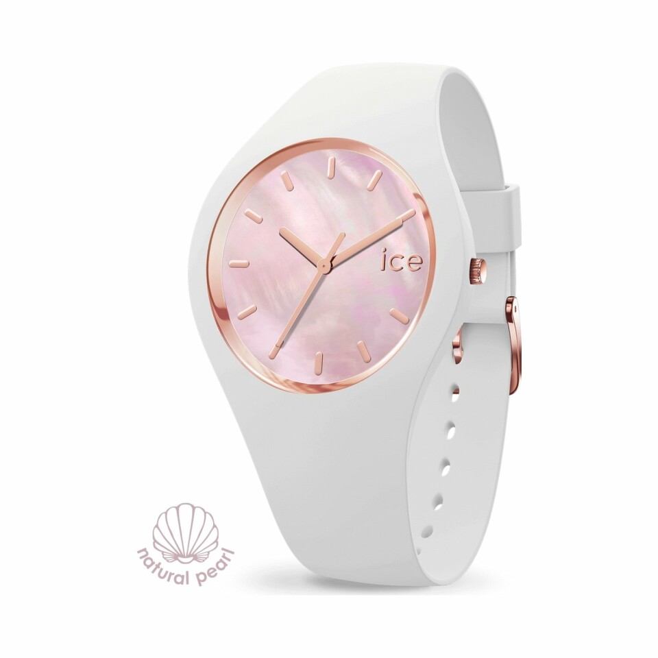 Montre Ice-Watch ICE pearl - White pink - Small - 3H