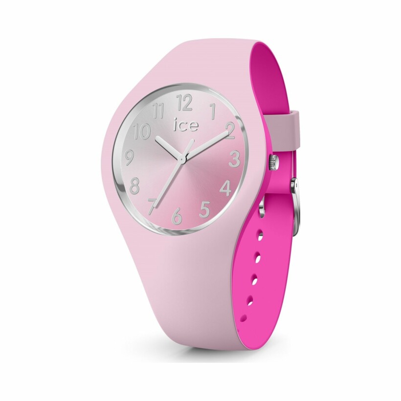 Montre Ice-Watch ICE duo chic - Pink silver - Small - 3H