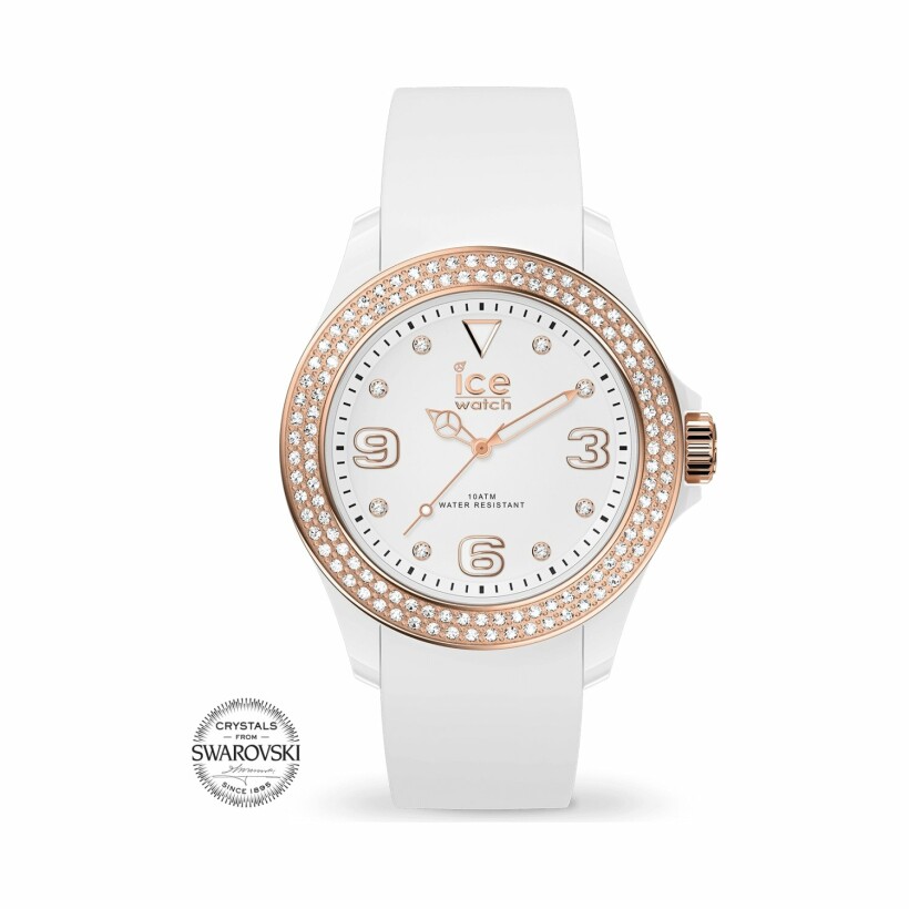 Montre Ice-Watch ICE star - White rose-gold - Smooth - Small - 3H