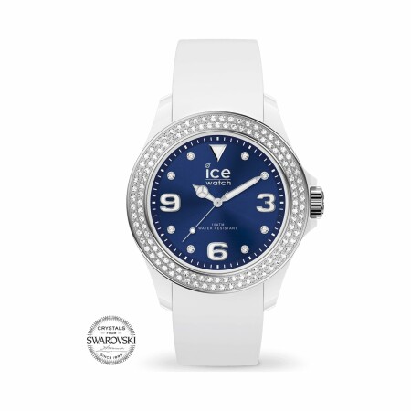 Montre Ice-Watch ICE star - White deep blue - Smooth - Medium - 3H