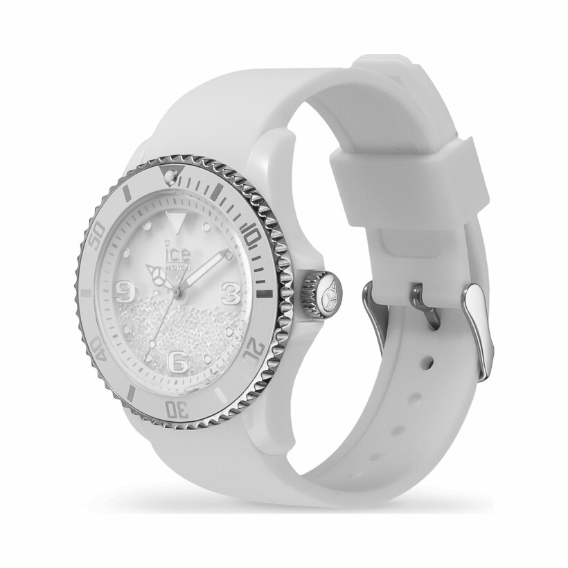 Montre Ice-Watch ICE crystal - White silver - Smooth - Medium - 3H