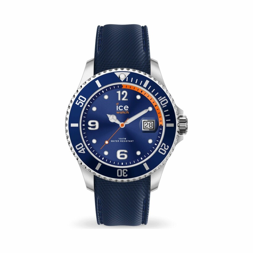 Montre Ice-Watch ICE steel - Navy orange - Extra large - 3H